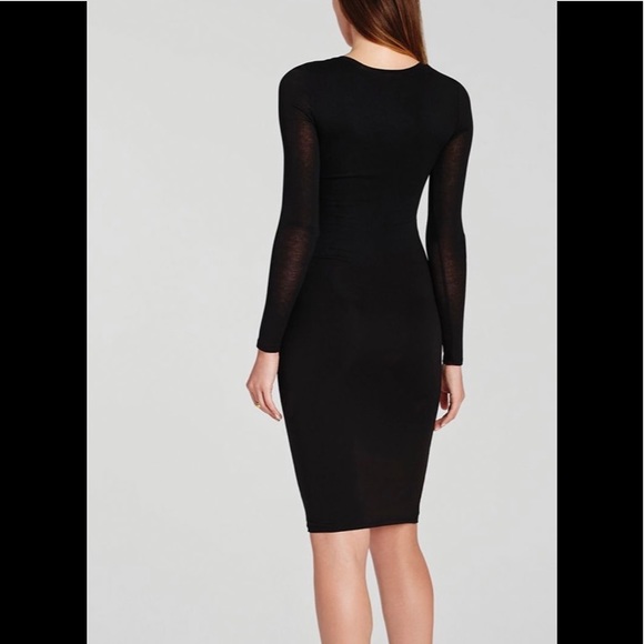 BCBGMAXAZRIA “TORI” V NECK, LONG SLEEVE DRESS - Picture 2 of 7